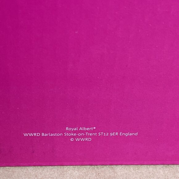 Royal Albert Pink Rose Polka Blue Teacup & Saucer Set‎ New in Box - Picture 5 of 6